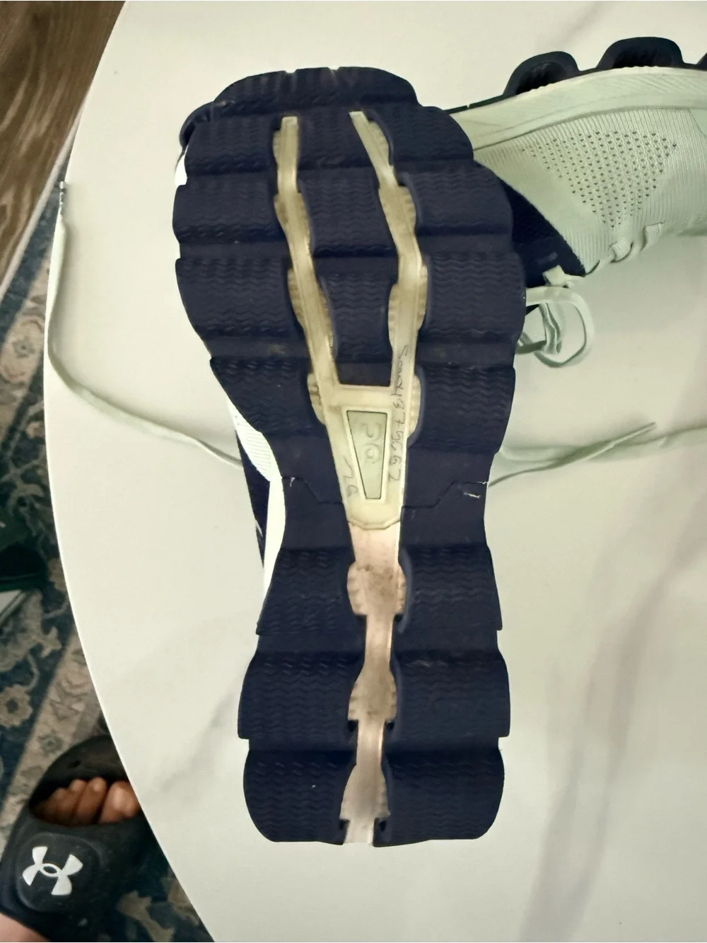 On Running Kids Sneakers in Black and Mint Green